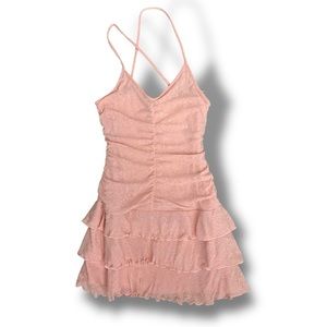 Wild Fable NWT Ruffled Cross Back Mini Dress in Blush Pink - Women’s Size XS